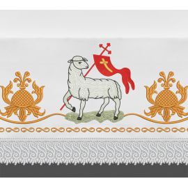 Obrus ołtarzowy wielkanocny  - Baranek (6) - OBRUSY OŁTARZOWE - Nowość
