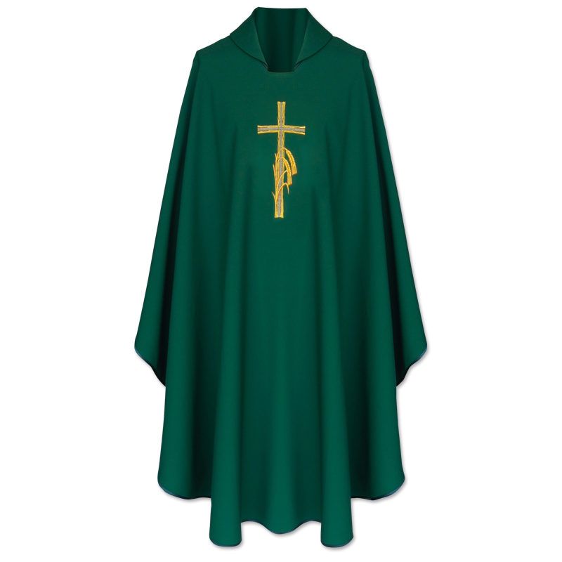 Ornat krzyż + kłosy (kolory liturgiczne) - zdjęcie 3 - Ornat krzyż + kłosy (kolory liturgiczne)