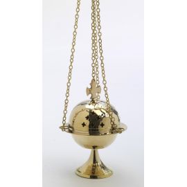 Trybularz mosiężny, kolor złoty - 15 cm.