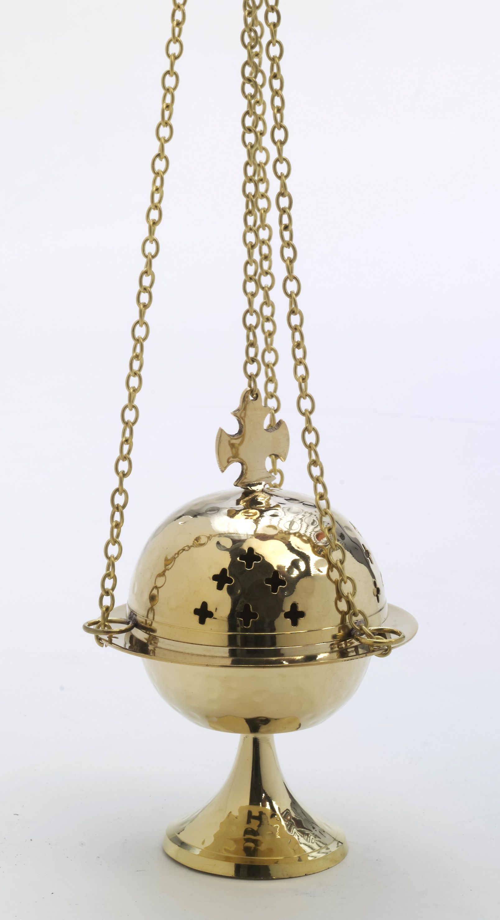 Trybularz mosiężny, kolor złoty - 15 cm.