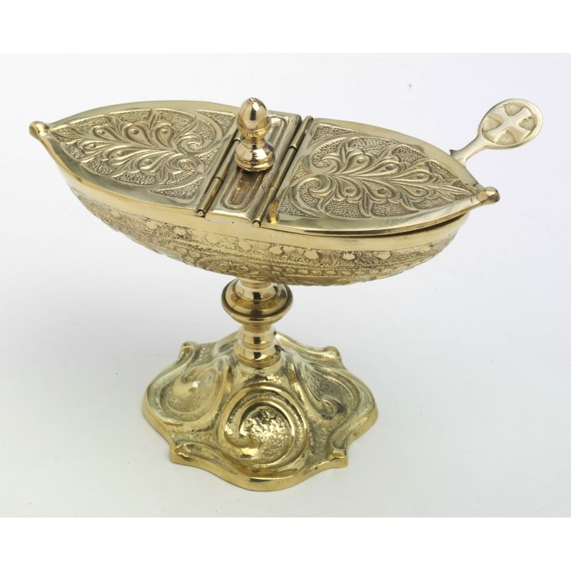 Paten of chalice - brass, gold plated (2) - Best Catholic Shop