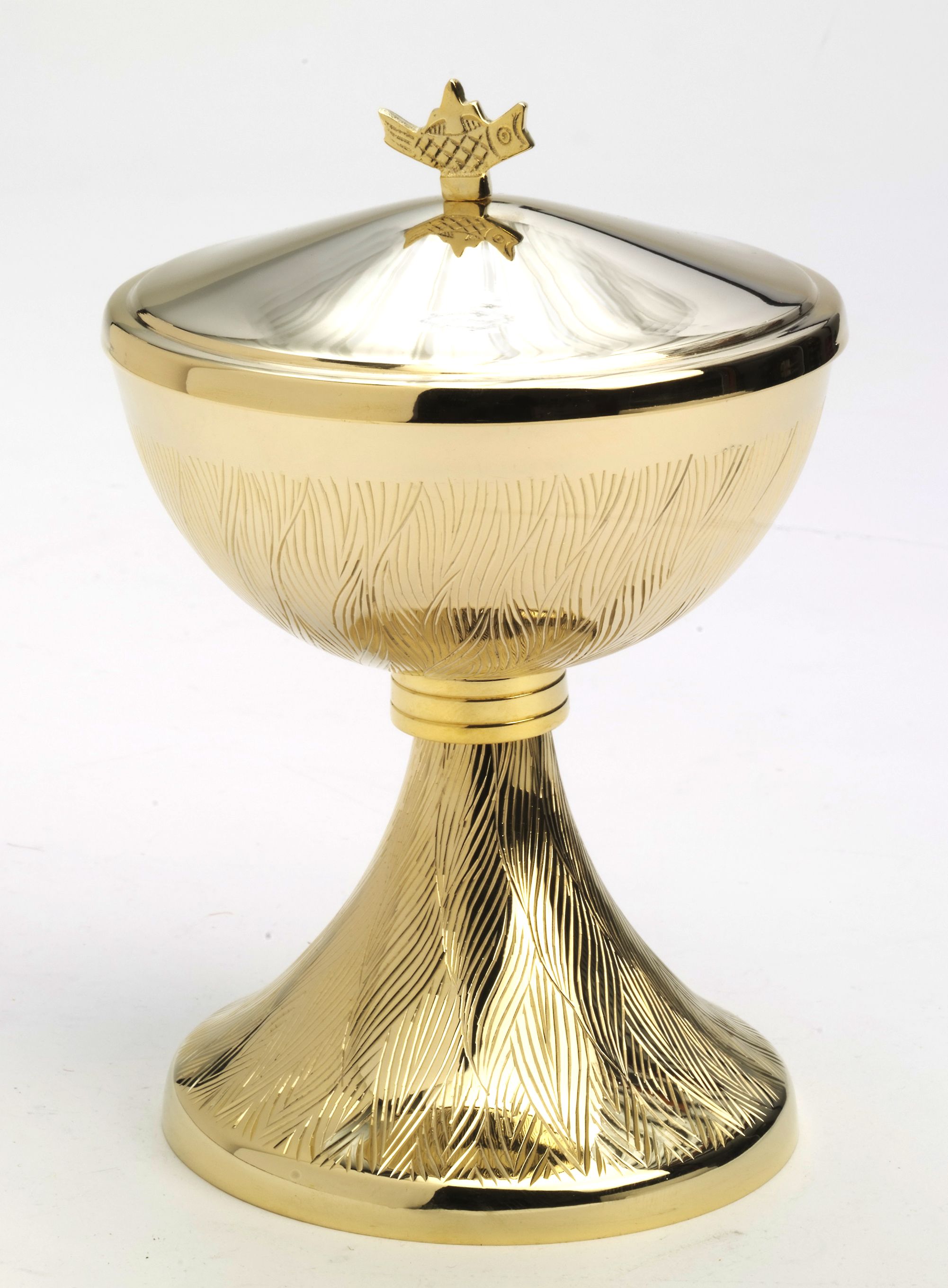 Puszka pozłacana - 17 cm.