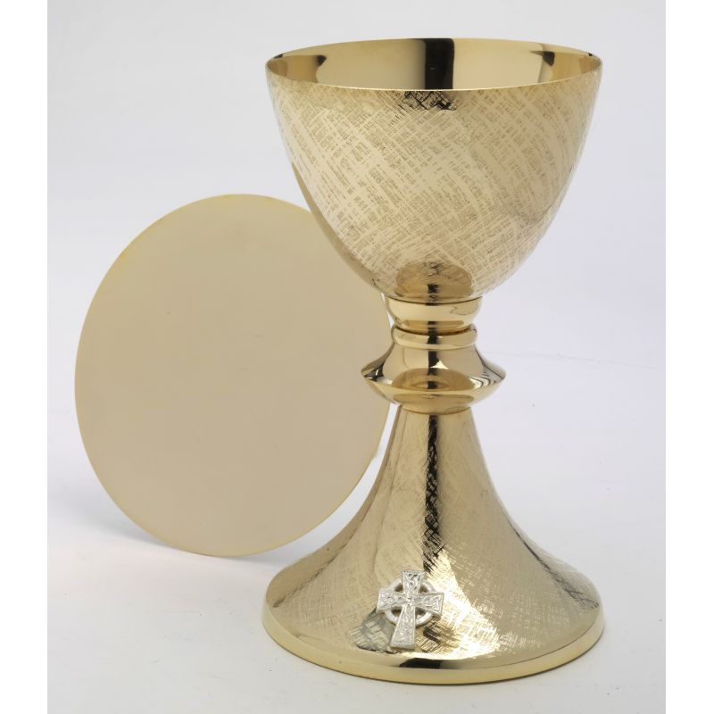 Kielich + patena, złocone - 20 cm - Kielich + patena, złocone - 20 cm