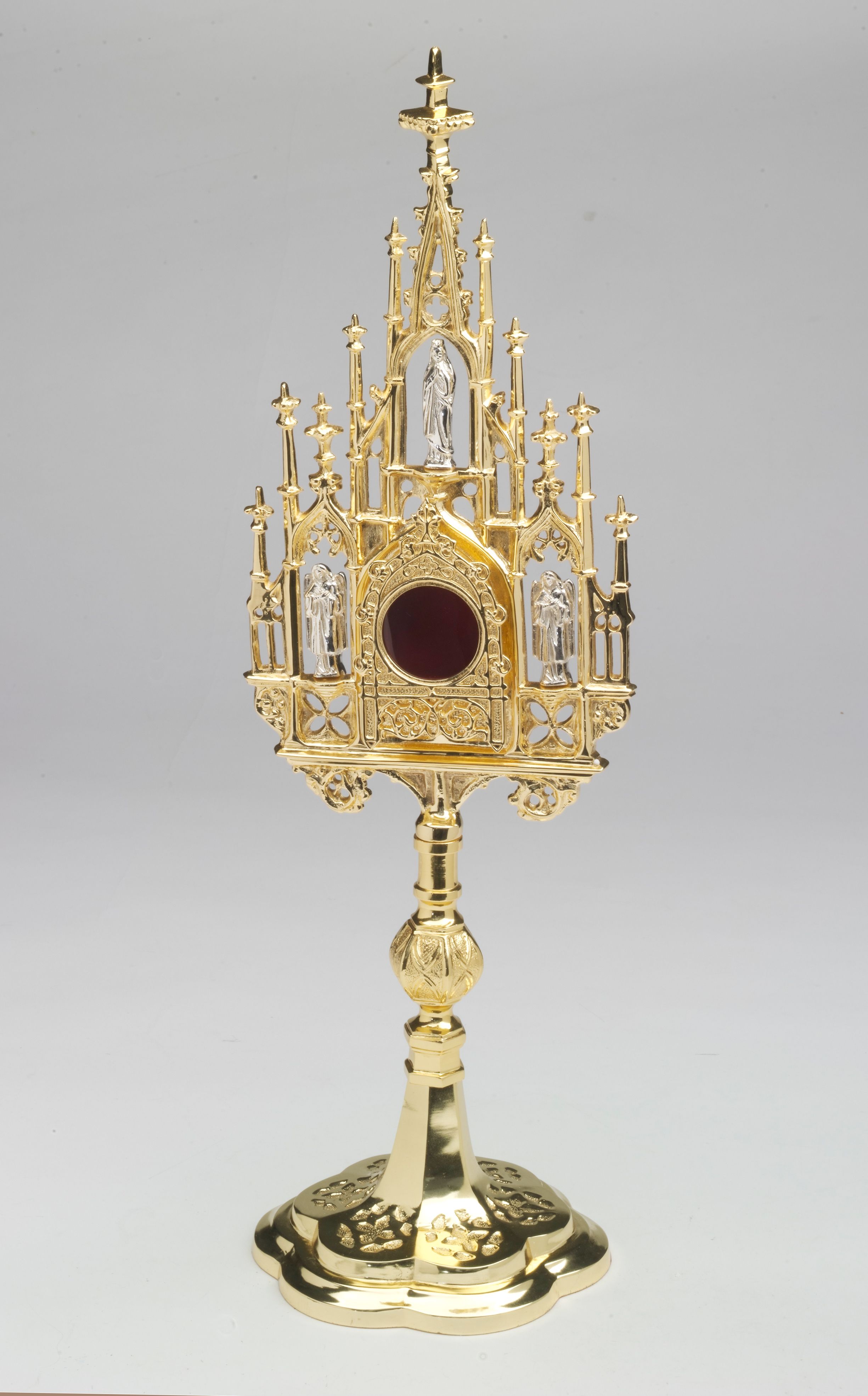 Relikwiarz typ gotycki, pozłacany - zdjęcie 2 - Relikwiarz typ gotycki, pozłacana