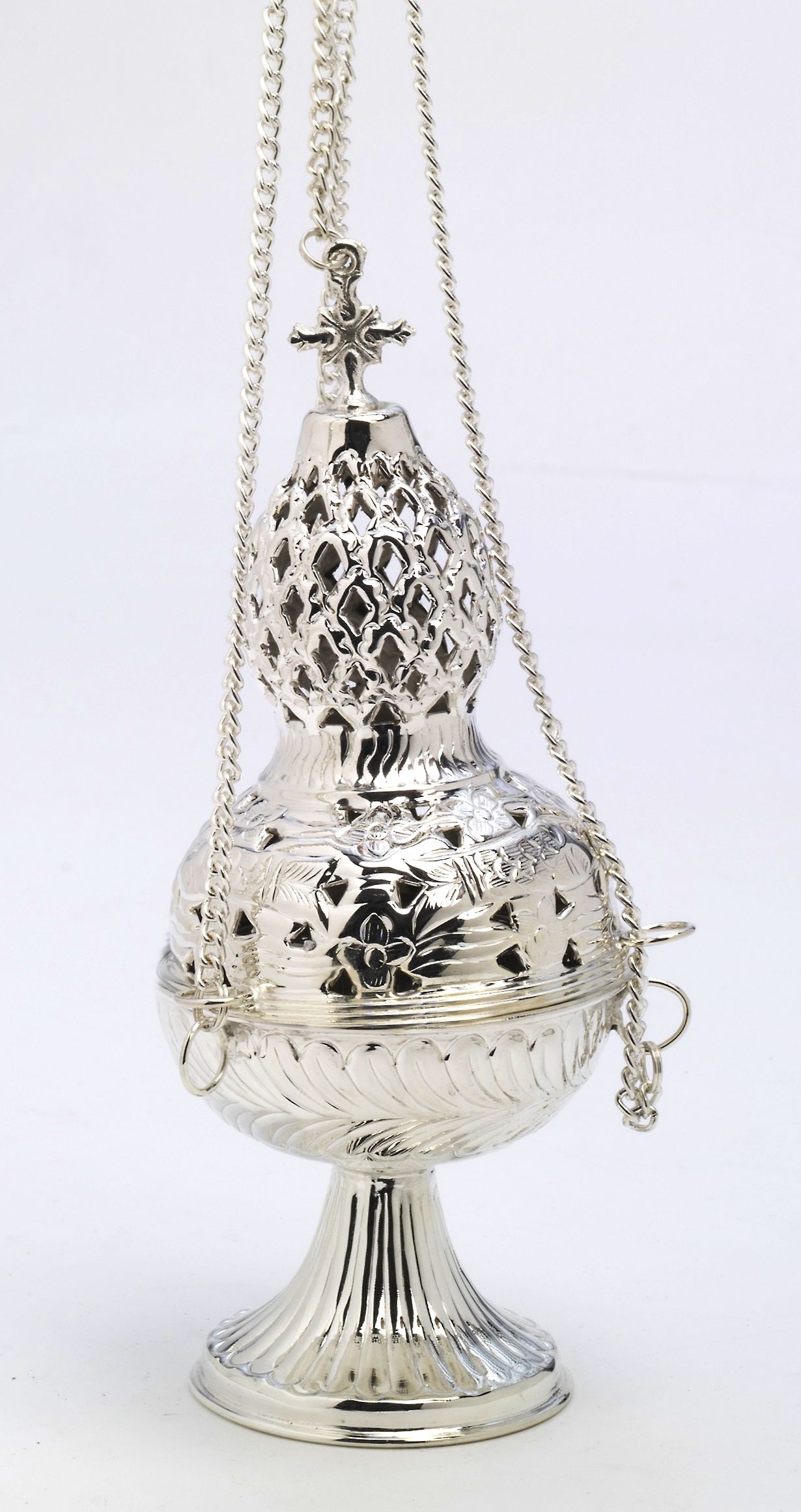 Trybularz posrebrzany - 26 cm