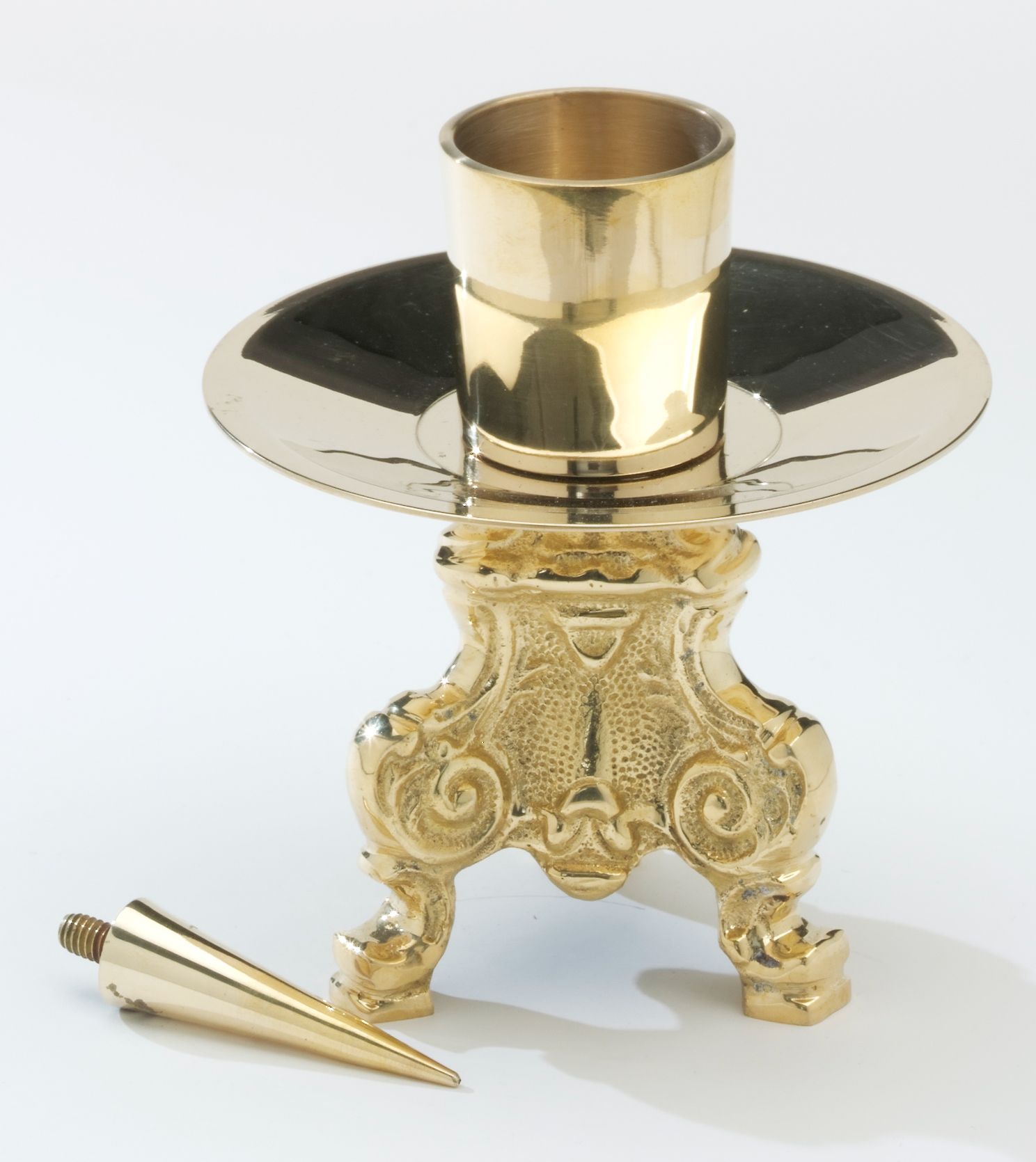 Krzyż ołtarzowy + 2 świeczniki - zdjęcie 2 - Krzyż ołtarzowy + 2 świeczniki