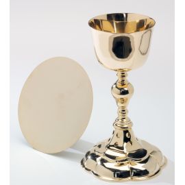 Kielich + patena -  pozłacane - 22 cm