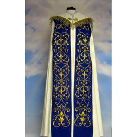 Embroidered ecru chasuble - cross (A5)