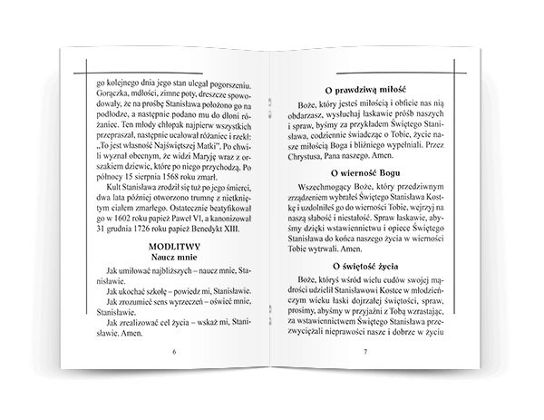 Modlitewnik Do Świętego Stanisława Kostki - zdjęcie 2 - Modlitewnik Do Świętego Stanisława Kostki