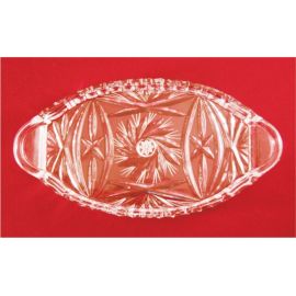 Taca szklana /kryształ - 24x12,5cm. - zdjęcie 1 - Taca szklana /kryształ - 24x12,5cm.