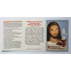 9 pierwszych piątków miesiąca - obrazek składany - Służba ołtarza - Nowość