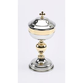 Puszka na komunikanty Maltańska, złocona - 19 cm (2) - PUSZKI MSZALNE - Nowość