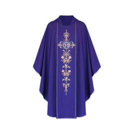 Ornat gotycki IHS - kolory liturgiczne (1) - Ornaty haftowane - Nowość