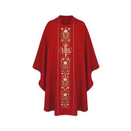 Ornat gotycki IHS - kolory liturgiczne (15) - Ornaty haftowane - Nowość