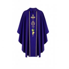 Ornat gotycki Krzyż - kolory liturgiczne (19) - Ornaty haftowane - Nowość