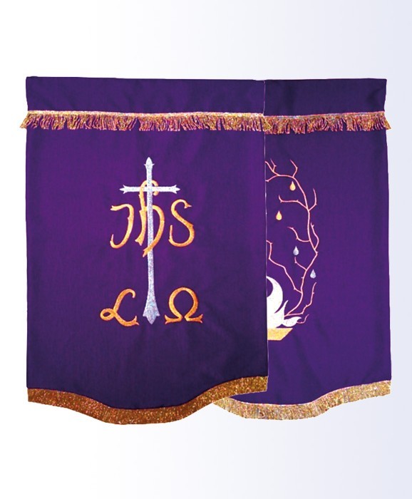 Chorągiew  - Fiolet IHS - zdjęcie 2 - Chorągiew  - Fiolet IHS