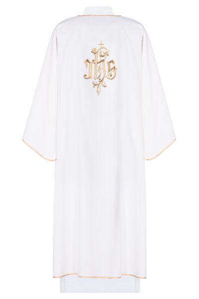 Dalmatyka haftowana IHS - ecru (7) - zdjęcie 2 - Dalmatyka haftowana IHS - ecru