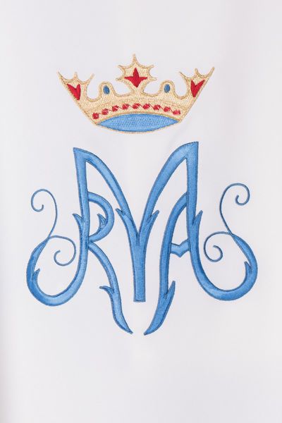 Dalmatyka haftowana Maryjna - ecru (13) - zdjęcie 2 - Dalmatyka haftowana Maryjna - ecru (12)