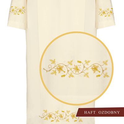 Alba kapłańska haftowana - 05 - zdjęcie 2 - Alba kapłańska haftowana - 05