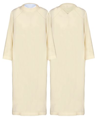 Alba kapłańska gładka ecru - (21)