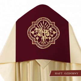 Welon liturgiczny IHS haftowany, aksamit (18) - WELONY - Nowość
