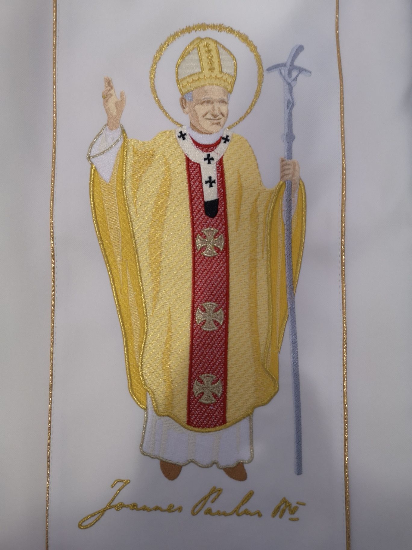 Ornat Jan Paweł II - cała postać - zdjęcie 2 - Ornat Jan Paweł II - cała postać