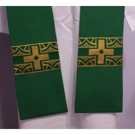 Stuła kapłańska zielona nr 14 - STUŁY - OKAZJA - Nowość