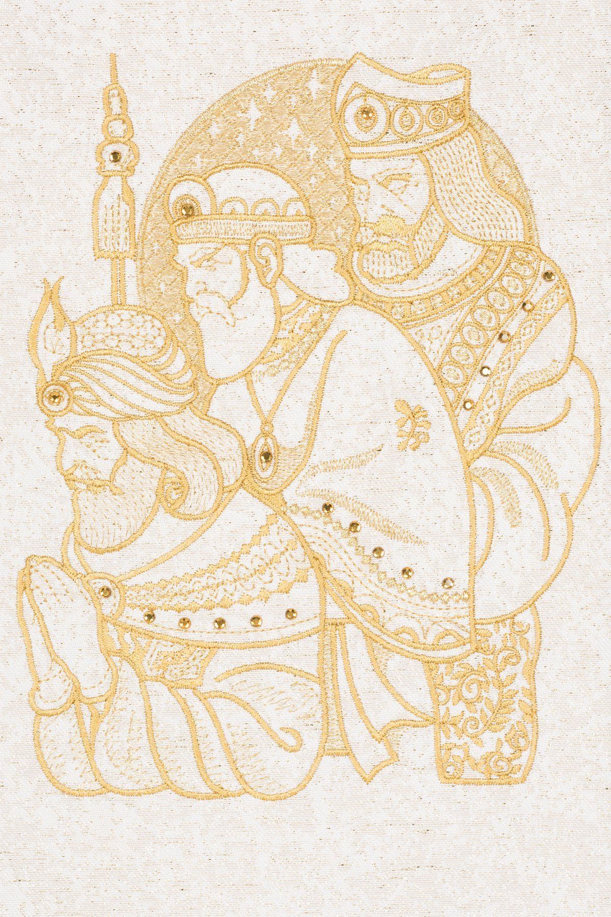 Stuła haftowana - Trzej Królowie - zdjęcie 2 - Stuła haftowana - Trzej Królowie