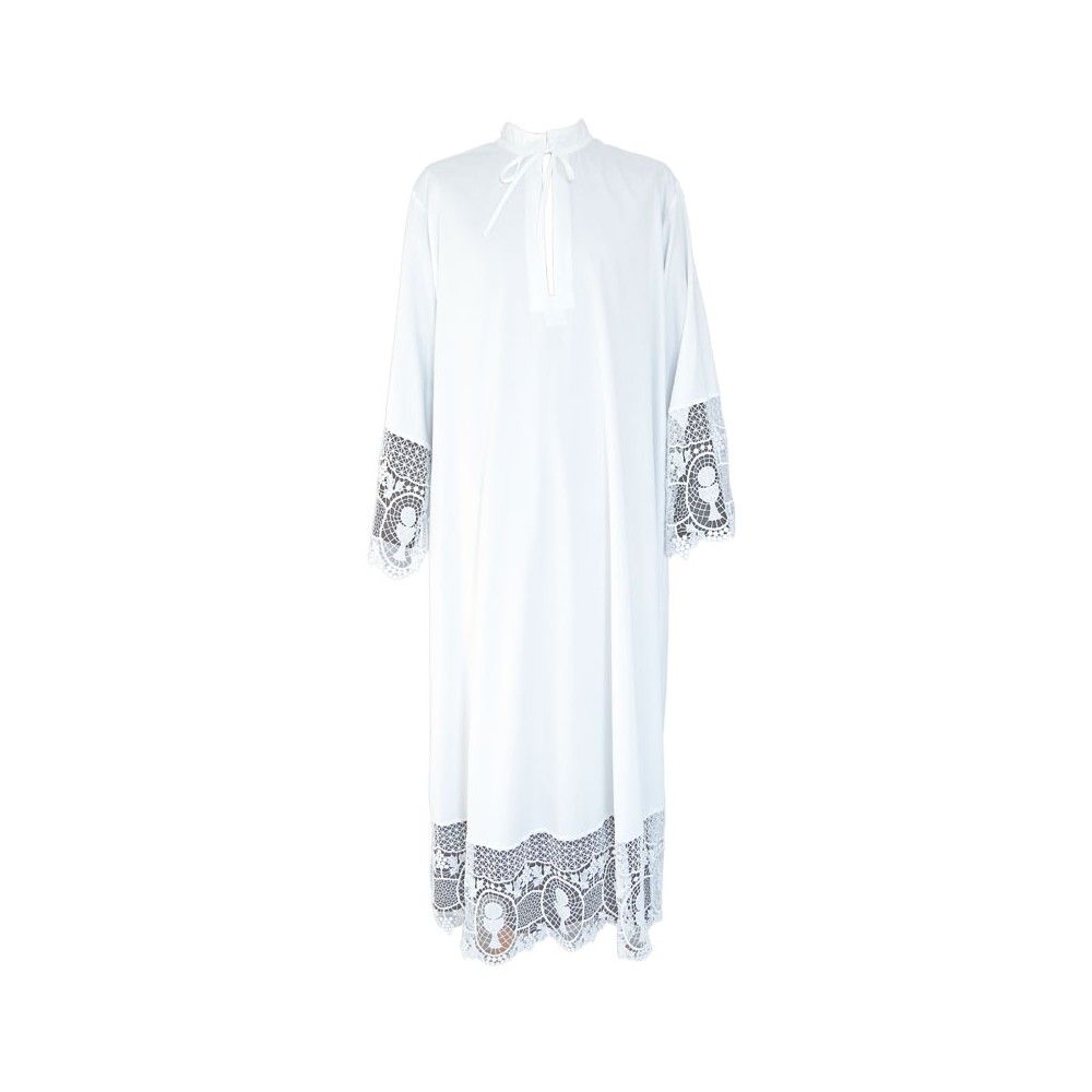 Alba kapłańska z gipiurą wzór kielich