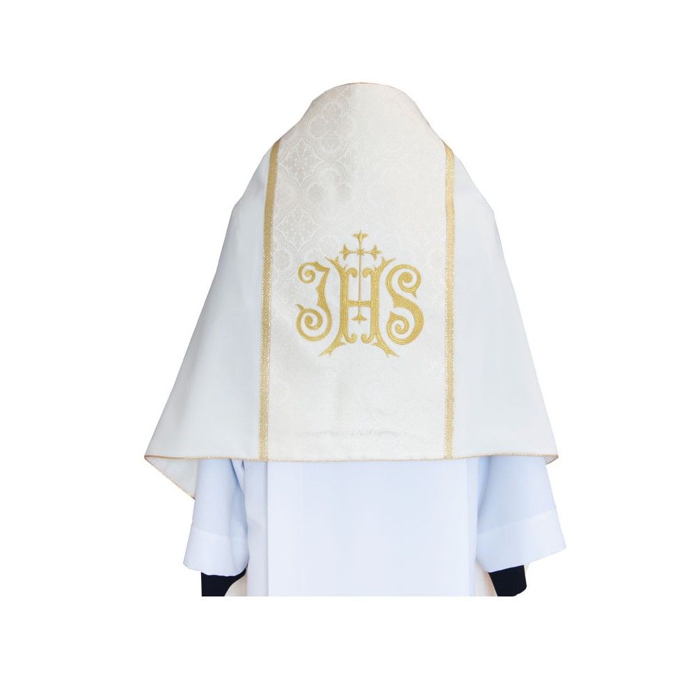 Welon liturgiczny - wzór złoty IHS (29)