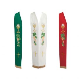 Stuła kapłańska eucharystyczna - 3 kolory - EUCHARYSTYCZNE - Nowość