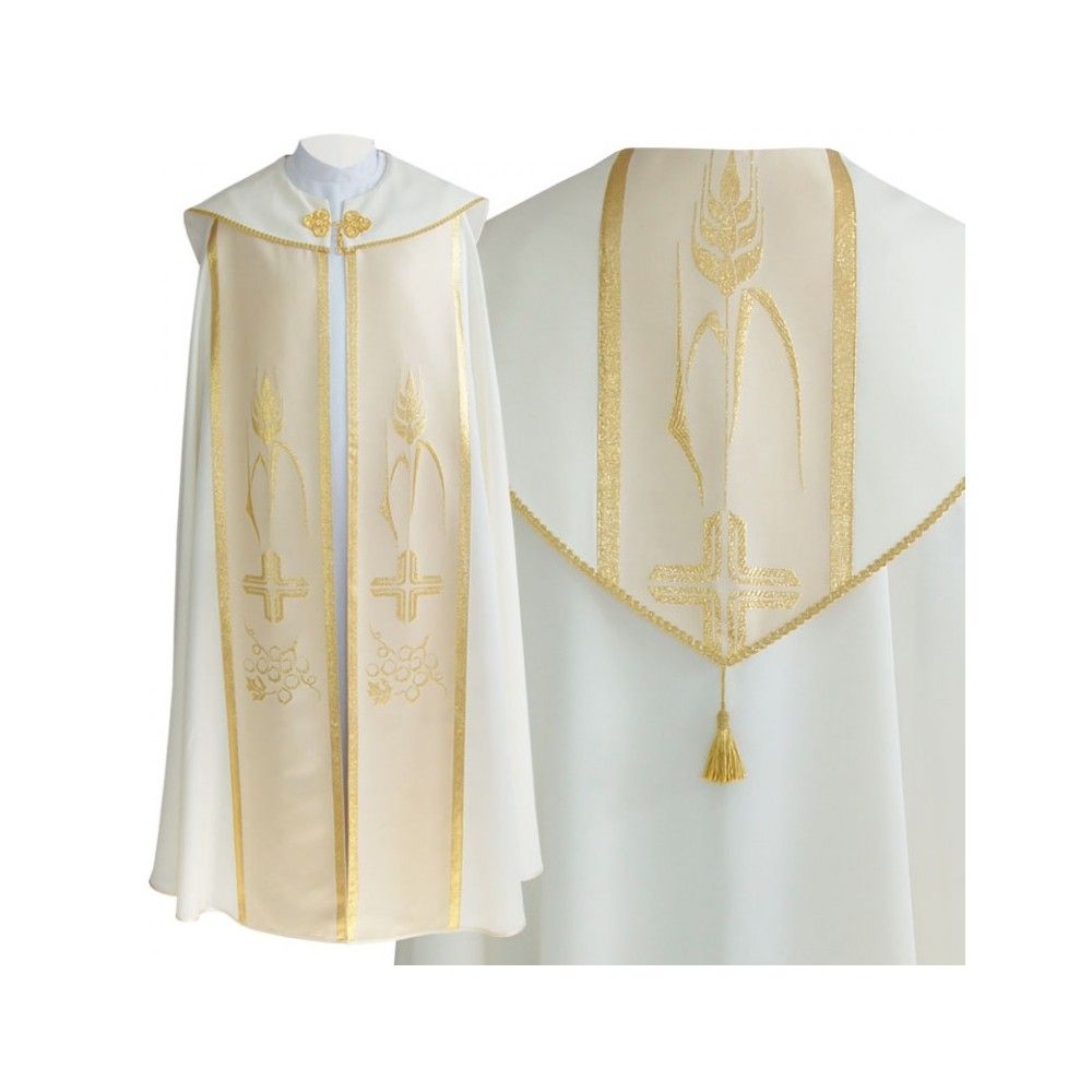 Kapa wzór gotycki - tkanina bawełna-stretch (4) - KAPY LITURGICZNE