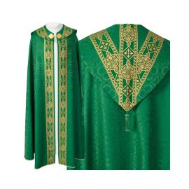 Kapa Semi-Gotycka (kolory liturgiczne) - tkane pasy, żakard (26) - zdjęcie 4 - Kapa Semi-Gotycka - tkane pasy, żakard (26)