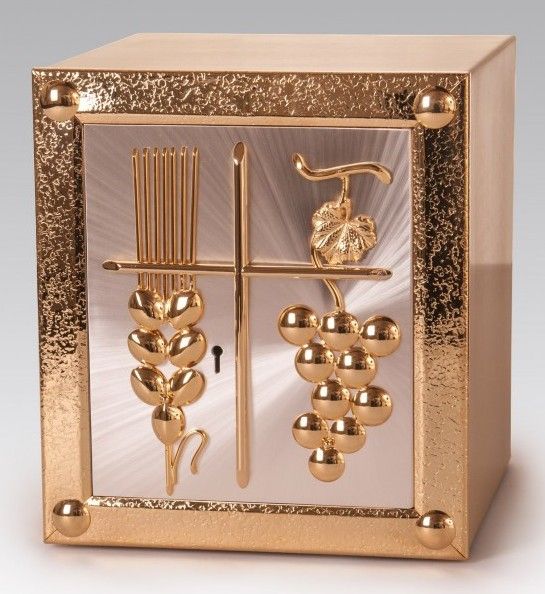 Tabernakulum mosiężne winogrono, kłosy (33)