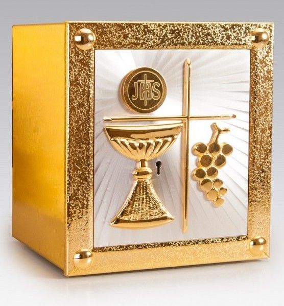 Tabernakulum mosiężne kielich, winogrono (34)