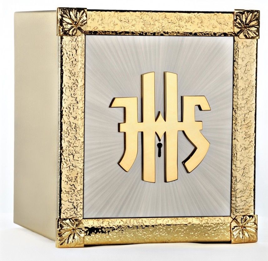 Tabernakulum mosiężne IHS (35)