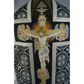 Ornat rzymski haftowany - Chrystus na krzyżu (19) - zdjęcie 7 - Ornat rzymski haftowany - Chrystus na krzyżu (19)