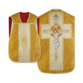 Ornat rzymski haftowany - Chrystus na krzyżu (20) - Ornaty z Jezusem - Nowość
