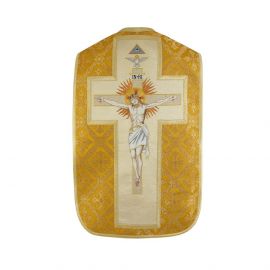 Ornat rzymski haftowany - Chrystus na krzyżu (20) - zdjęcie 3 - Ornat rzymski haftowany - Chrystus na krzyżu (20)