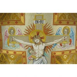 Ornat rzymski haftowany - Chrystus na krzyżu (22) - zdjęcie 3 - Ornat rzymski haftowany - Chrystus na krzyżu (22)