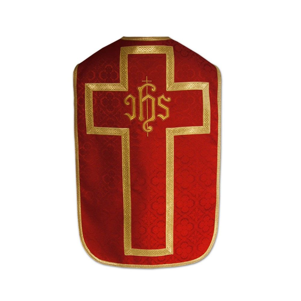 Ornat rzymski IHS - kolory liturgiczne, żakard (29) - zdjęcie 2 - Ornat rzymski - kolory liturgiczne, żakard (29)