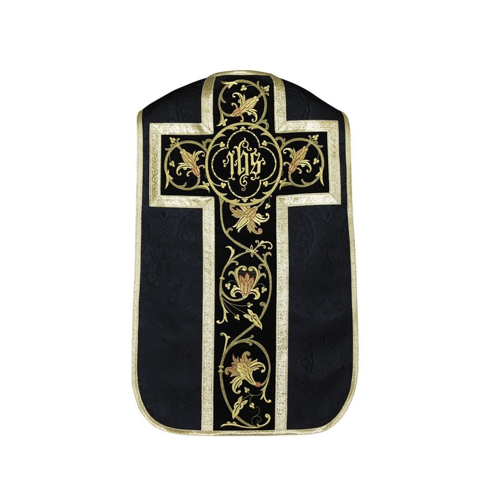 Ornat rzymski IHS - kolory liturgiczne, żakard (35) - zdjęcie 4 - Ornat rzymski IHS - kolory liturgiczne, żakard (34)