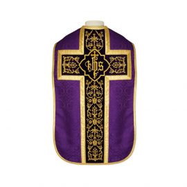 Ornat rzymski IHS - kolory liturgiczne, żakard (37) - zdjęcie 2 - Ornat rzymski IHS - kolory liturgiczne, żakard (36)