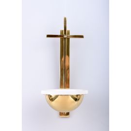 Kropielnica mosiężna krzyż - 31 cm - KROPIELNICE - Nowość