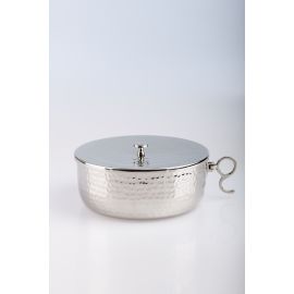 Puszka na komunikanty, posrebrzana z zamknięciem - 7 cm - PUSZKI MSZALNE - Nowość