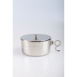 Puszka na komunikanty, posrebrzana z zamknięciem - 6,5 cm - PUSZKI MSZALNE - Nowość