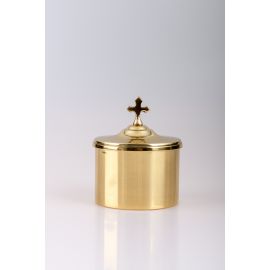 Pojemnik na hostię, pozłacany - h 7cm, Ø 9cm - PUSZKI MSZALNE - Nowość