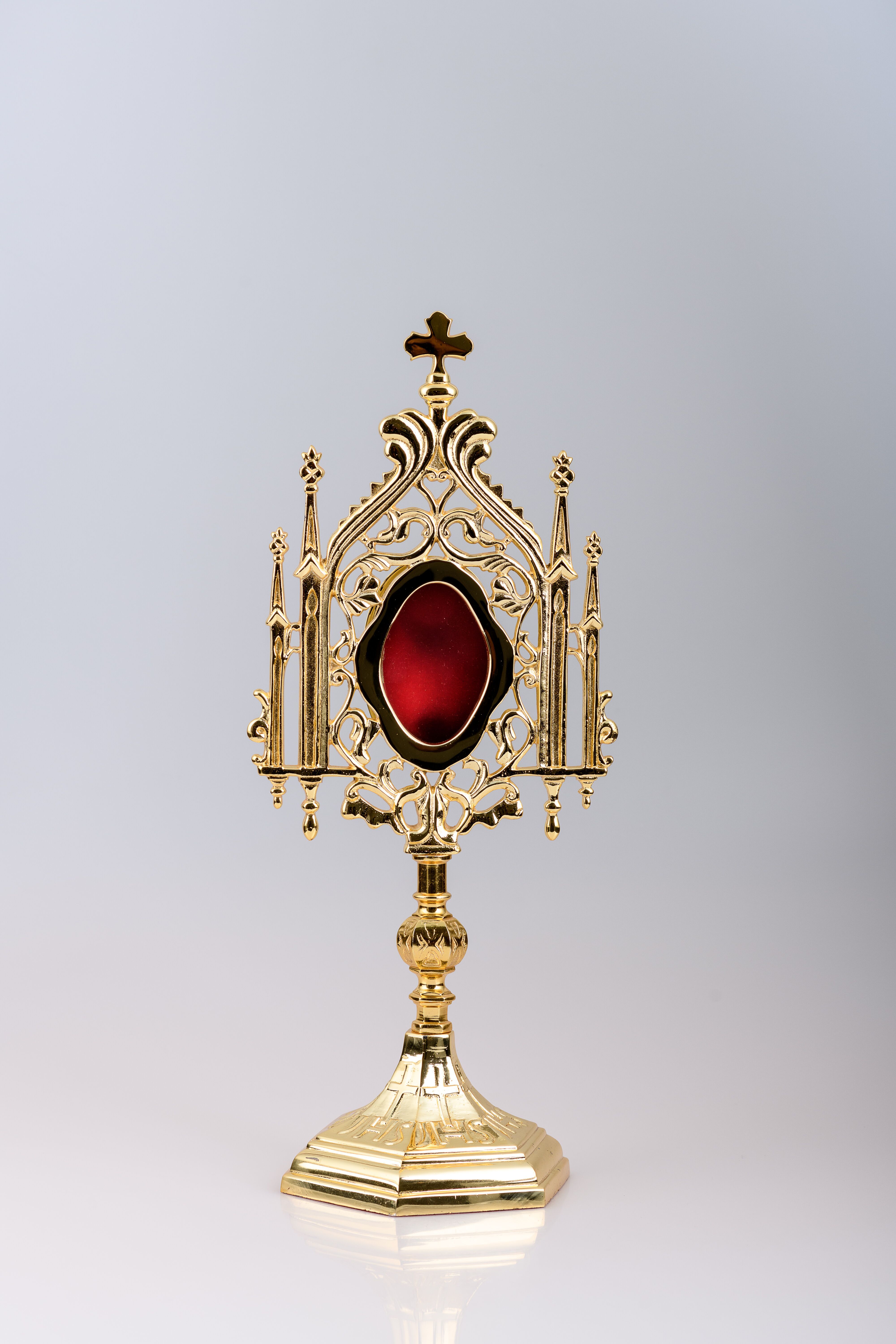 Relikwiarz pozłacany 35 cm (13)