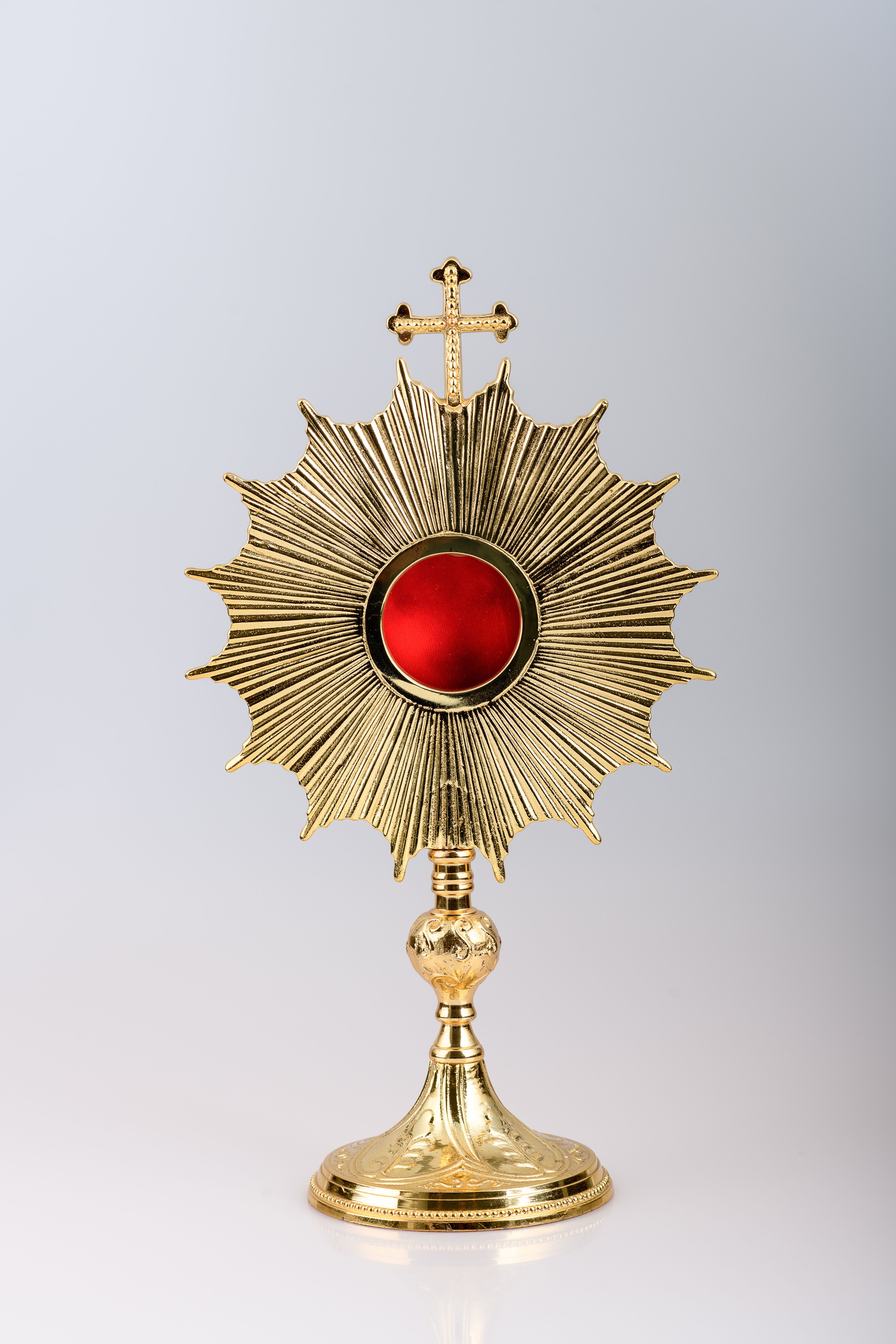 Relikwiarz pozłacany 35 cm (14)