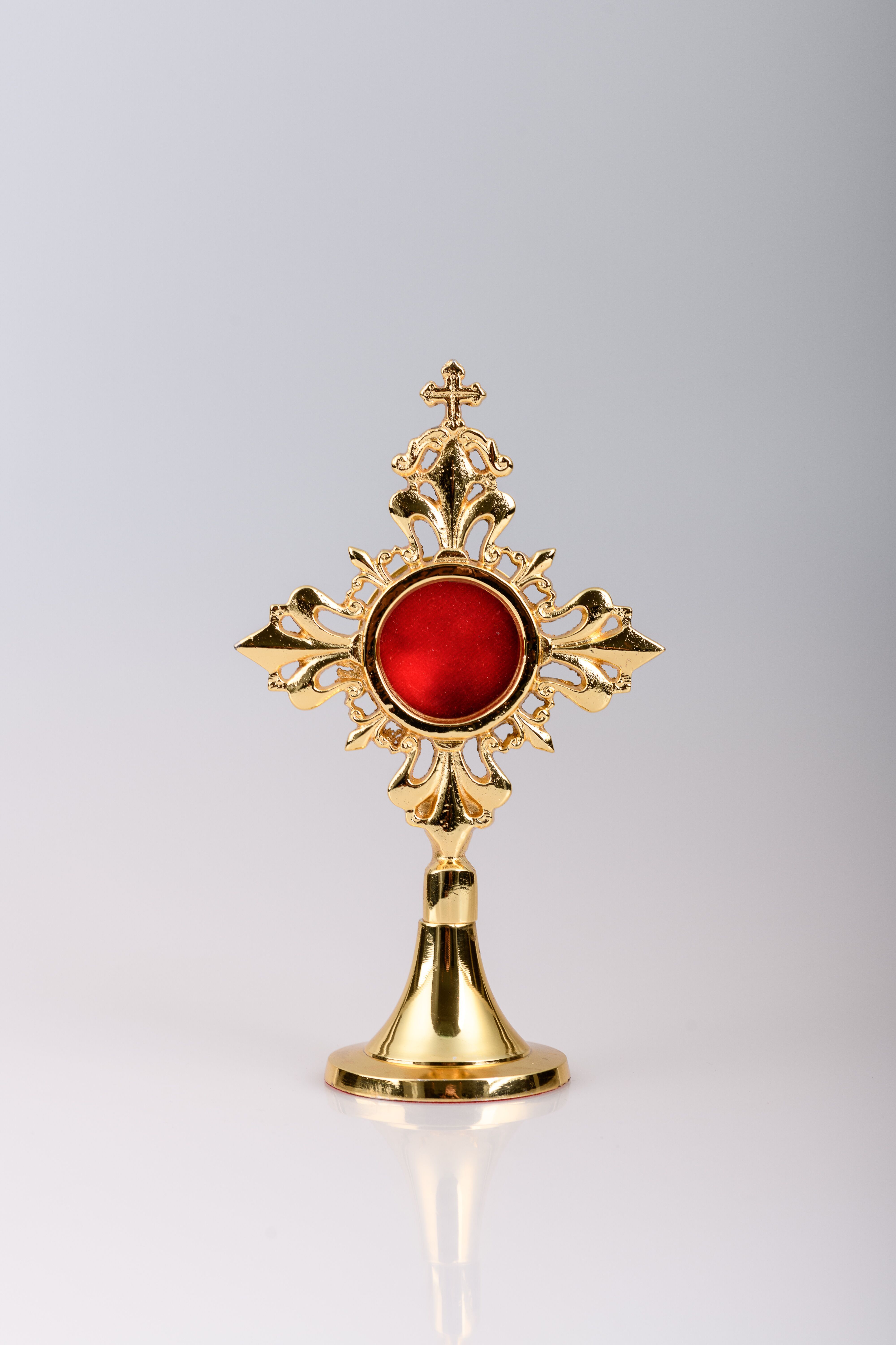 Relikwiarz pozłacany 17 cm (16)